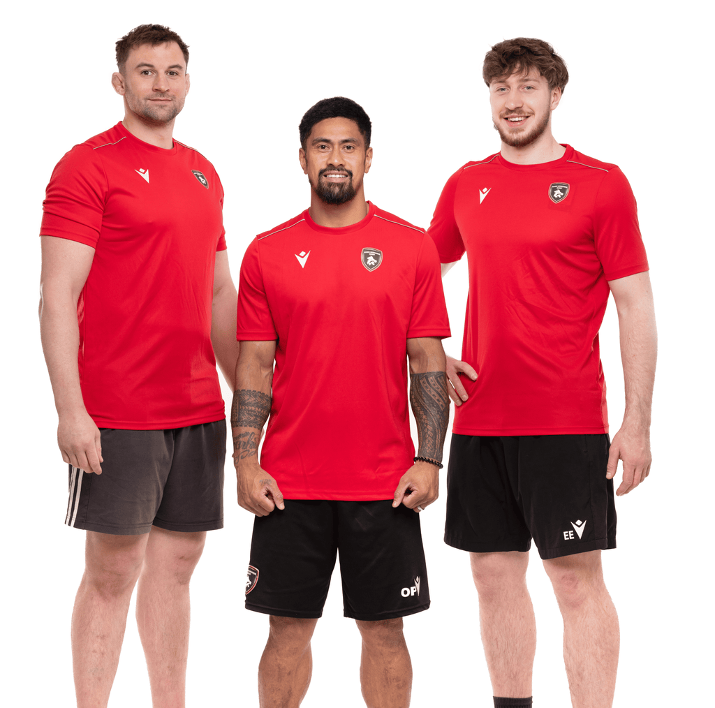 Maillot d'Entraînement Rouge Rouen Normandie Rugby – Macron - Rouen Normandie Rugby