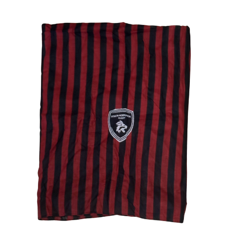 Chèche à Rayures Noires et Rouges Rouen Normandie Rugby - Rouen Normandie Rugby