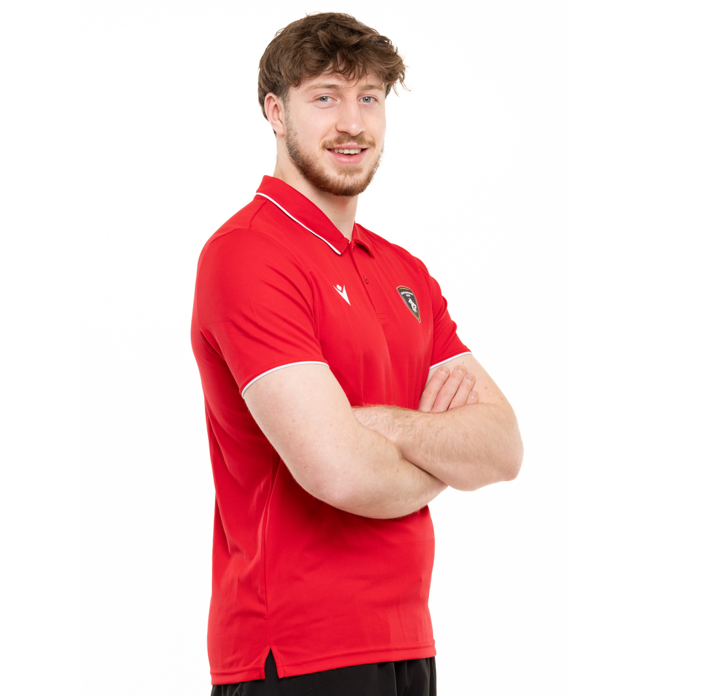 Polo d'Entraînement Rouge Rouen Normandie Rugby – Macron - Rouen Normandie Rugby