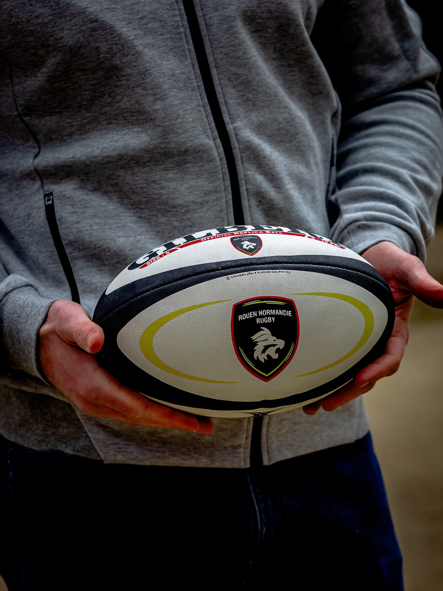 Ballon Replica RNR - Gilbert - Rouen Normandie Rugby