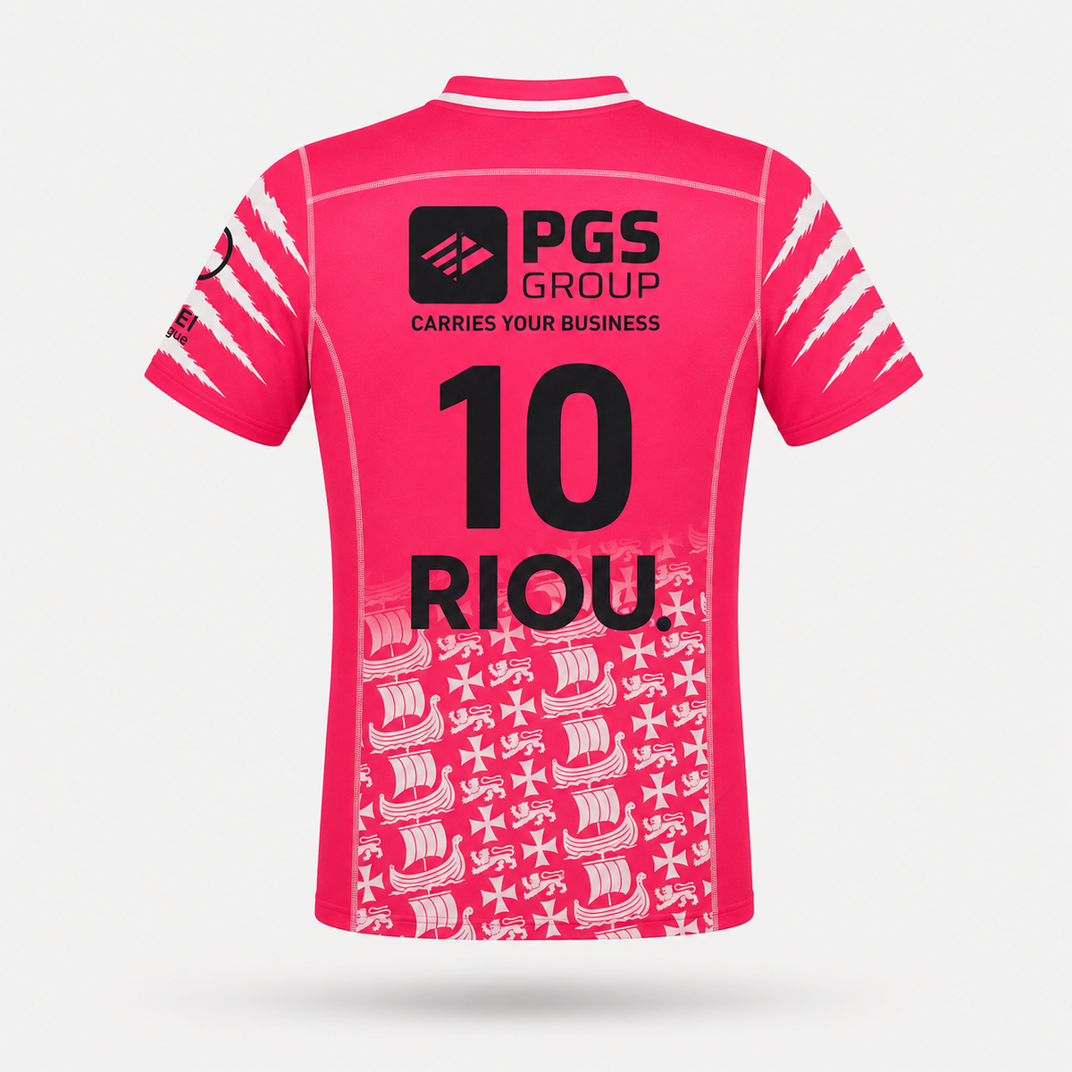 MAILLOT OFFICIEL OCTOBRE ROSE 25-26 - Rouen Normandie Rugby