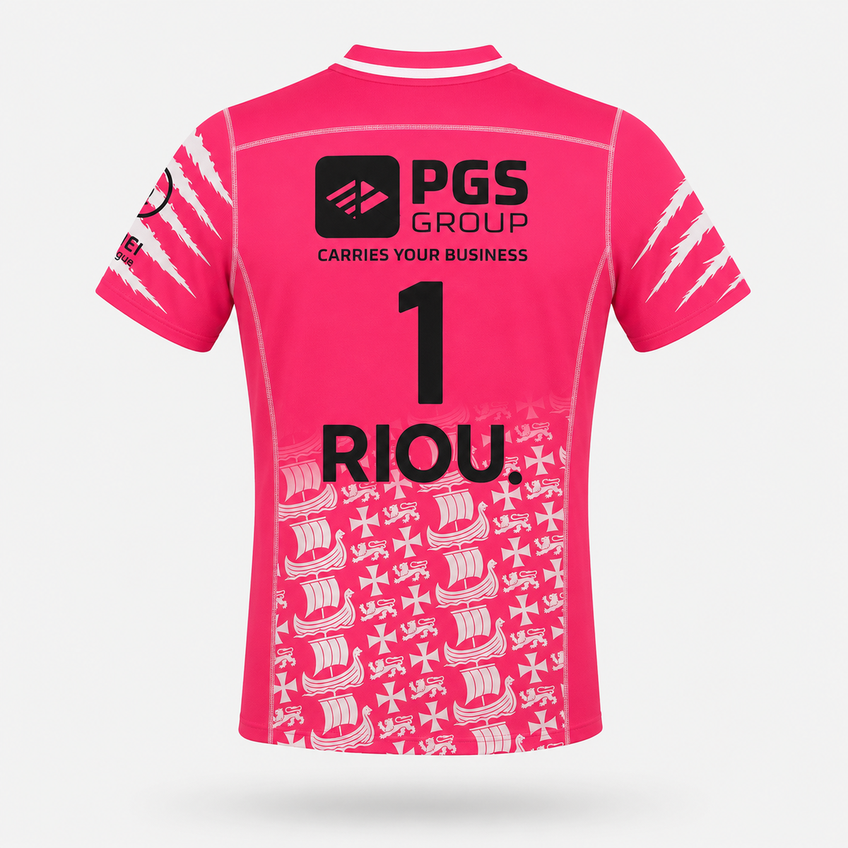 MAILLOT OFFICIEL OCTOBRE ROSE 25-26 - Rouen Normandie Rugby