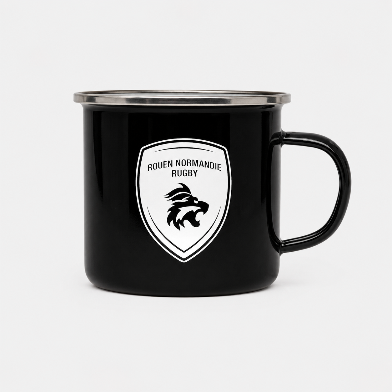 Mug noir RNR - Rouen Normandie Rugby
