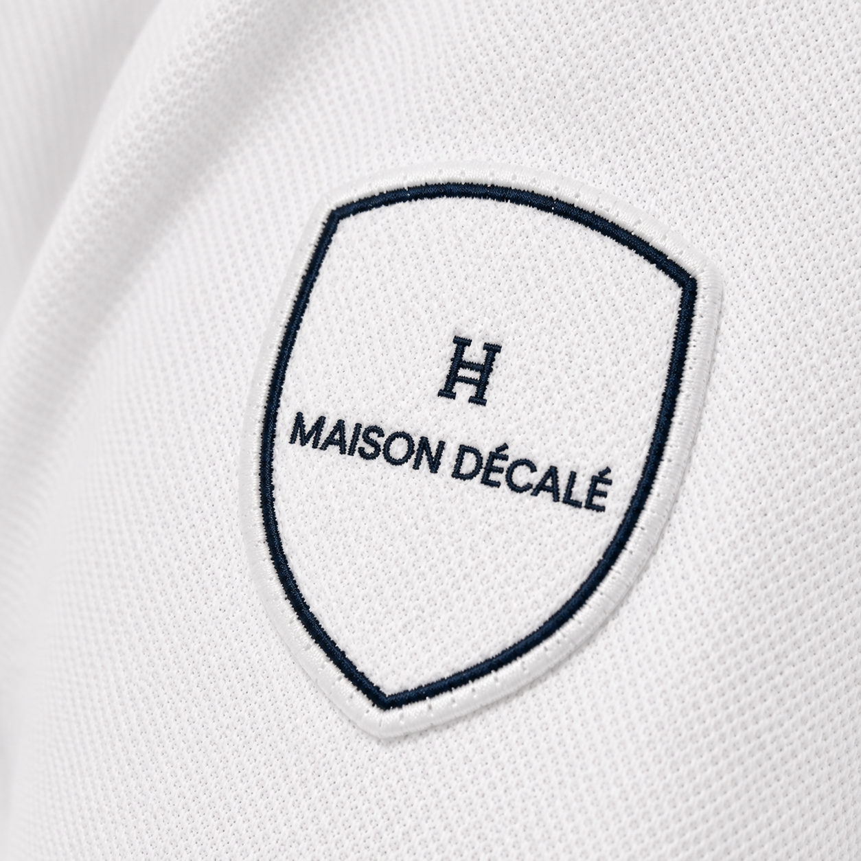 Polo Blanc manches longues x Maison Décalé - Rouen Normandie Rugby