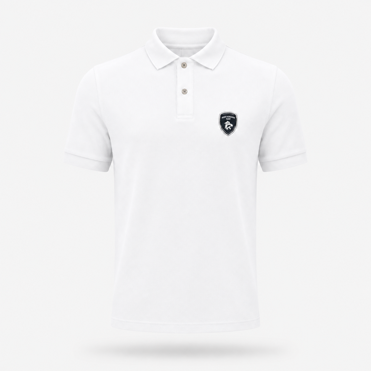Polo Blanc manches courtes x Maison Décalé - Rouen Normandie Rugby