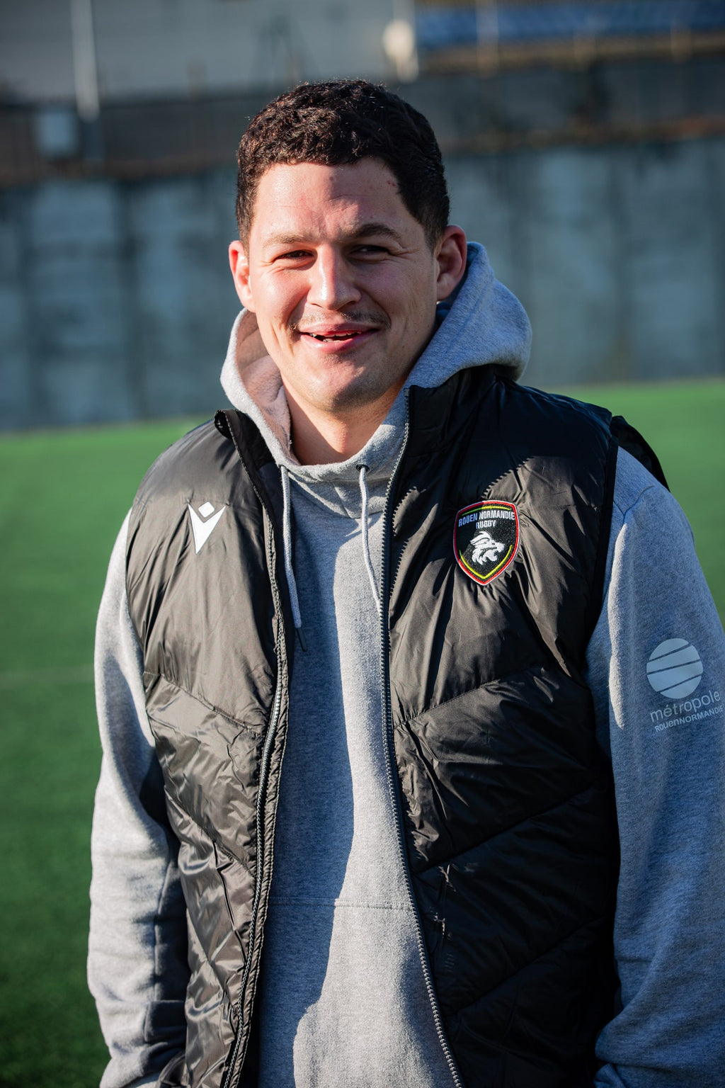 Doudoune Sans Manches Officielle Rouen Normandie Rugby – Macron - Rouen Normandie Rugby