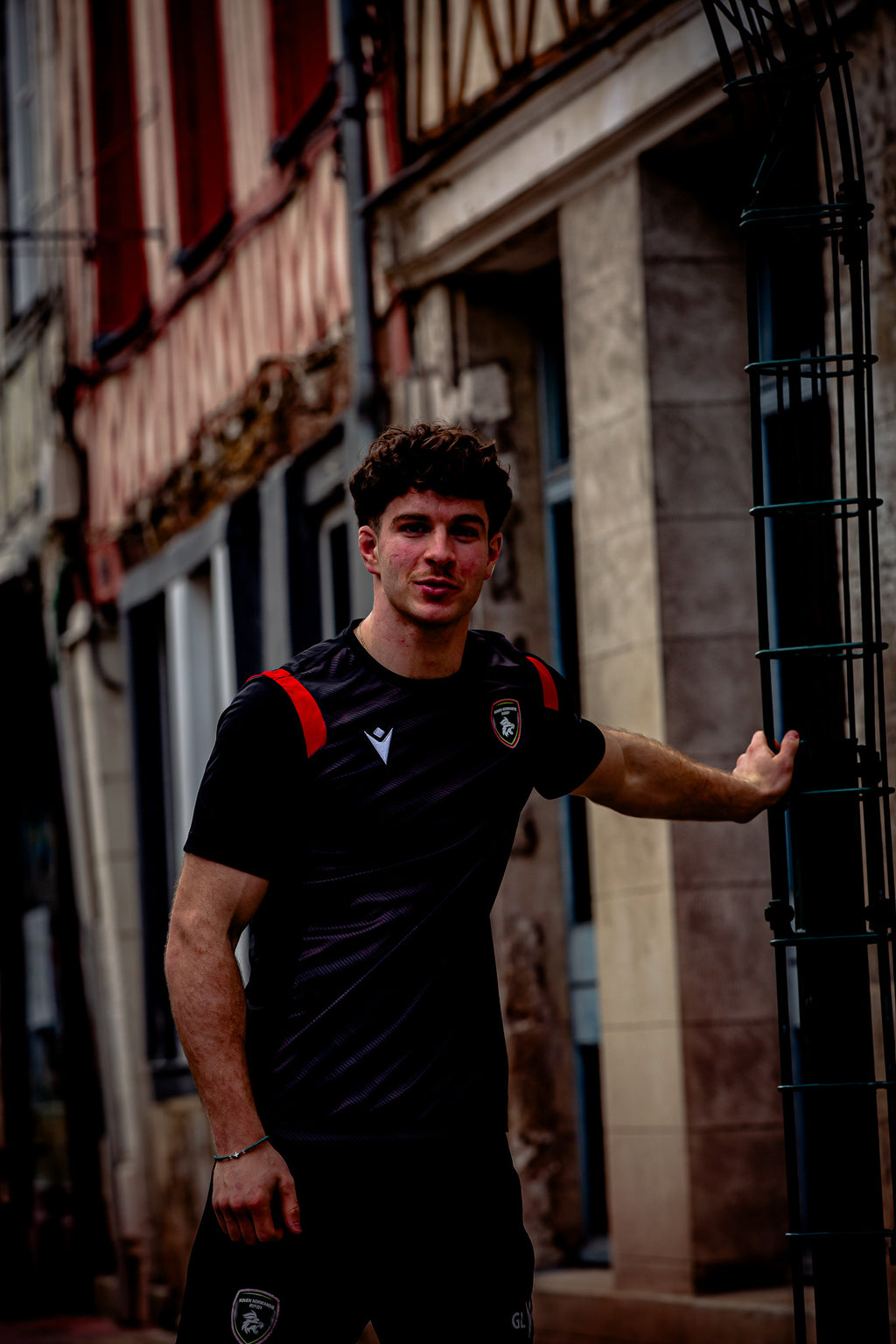 Maillot d'Entraînement Noir Rouen Normandie Rugby – Macron - Rouen Normandie Rugby