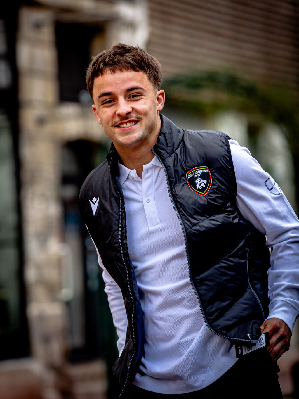 Doudoune Sans Manches Officielle Rouen Normandie Rugby – Macron - Rouen Normandie Rugby