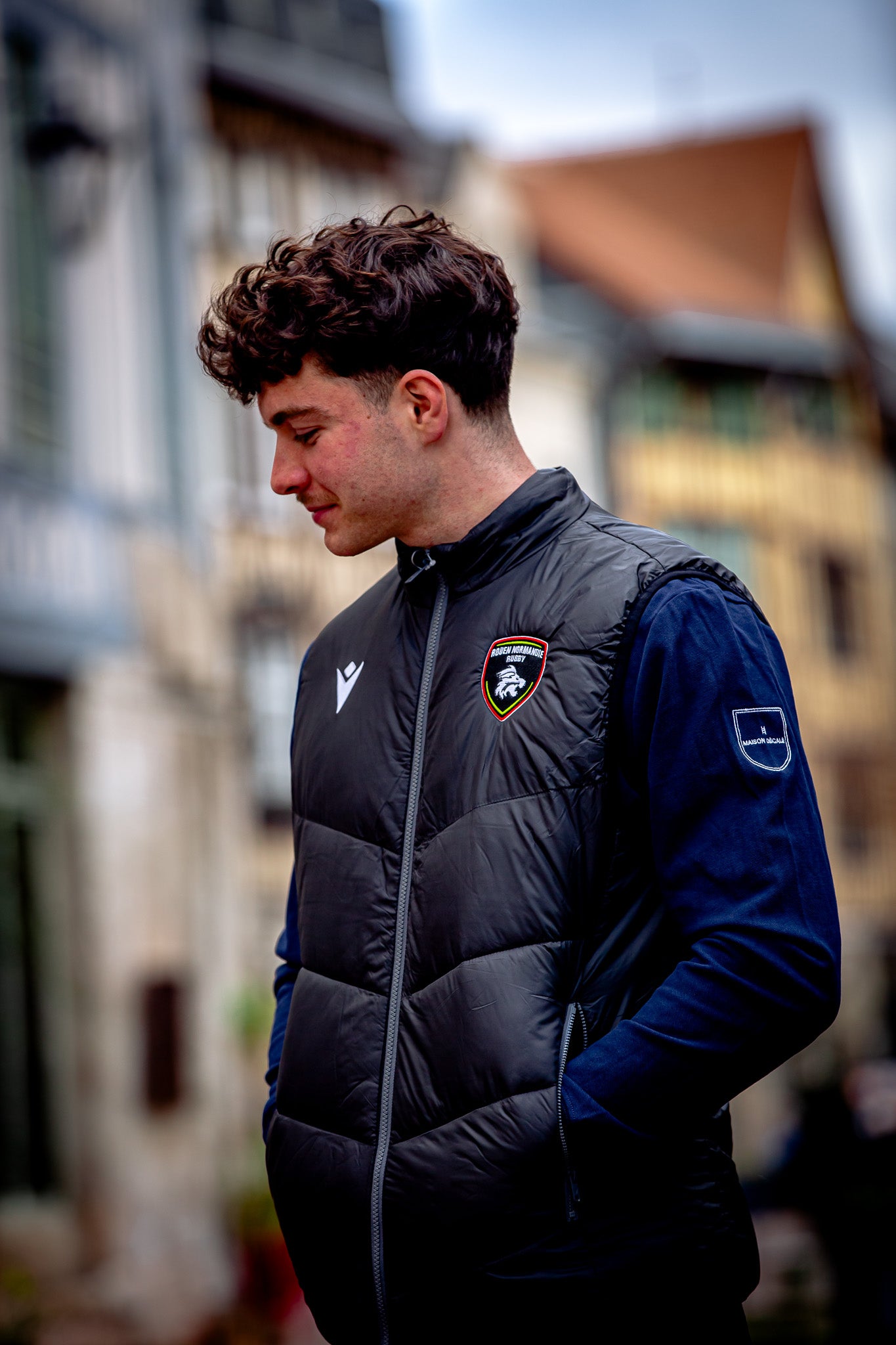 Doudoune Sans Manches Officielle Rouen Normandie Rugby – Macron - Rouen Normandie Rugby