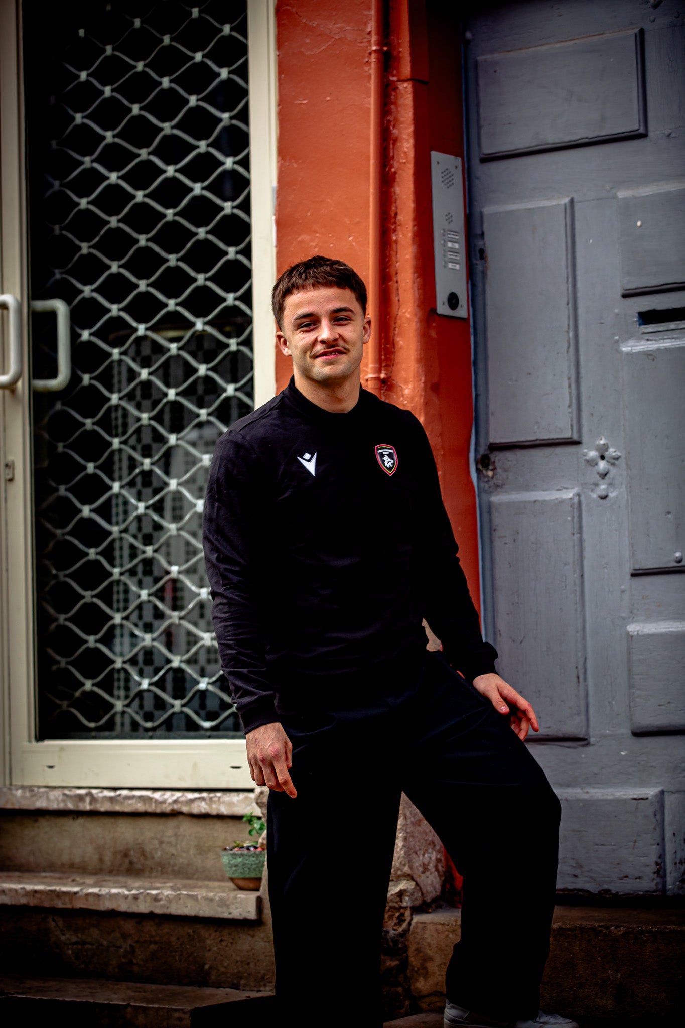 Sweatshirt Noir Axima Rouen Normandie Rugby – Macron - Rouen Normandie Rugby