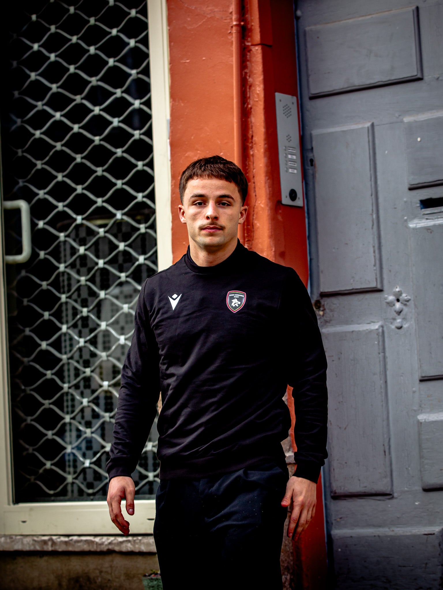 Sweatshirt Noir Axima Rouen Normandie Rugby – Macron - Rouen Normandie Rugby