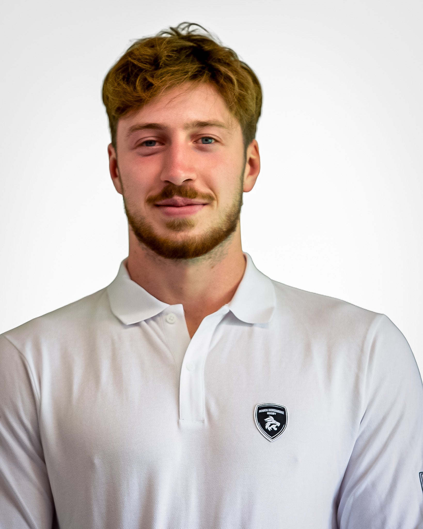 Polo Blanc Manches Longues - Rouen Normandie Rugby