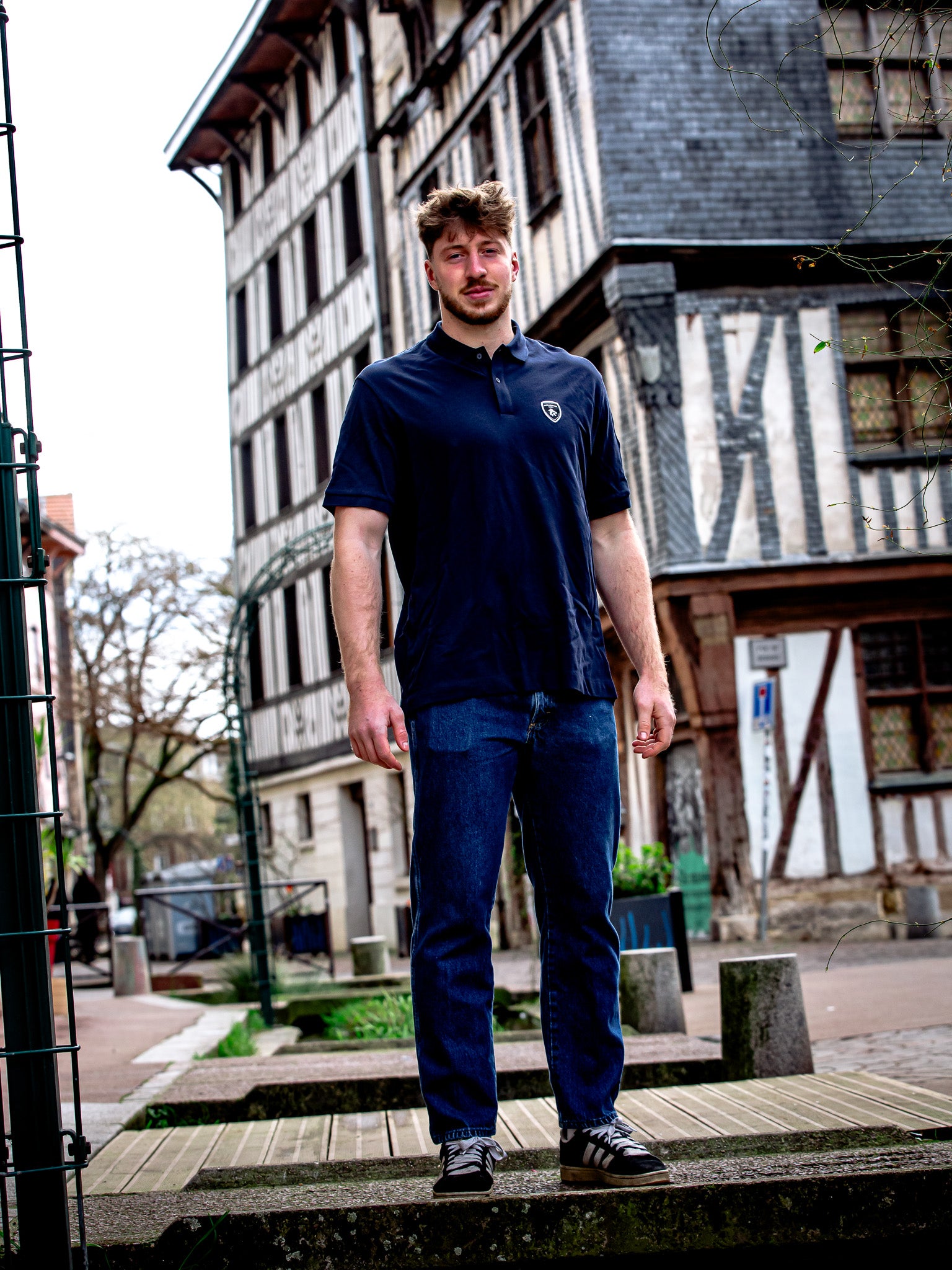 Polo Bleu manches courtes