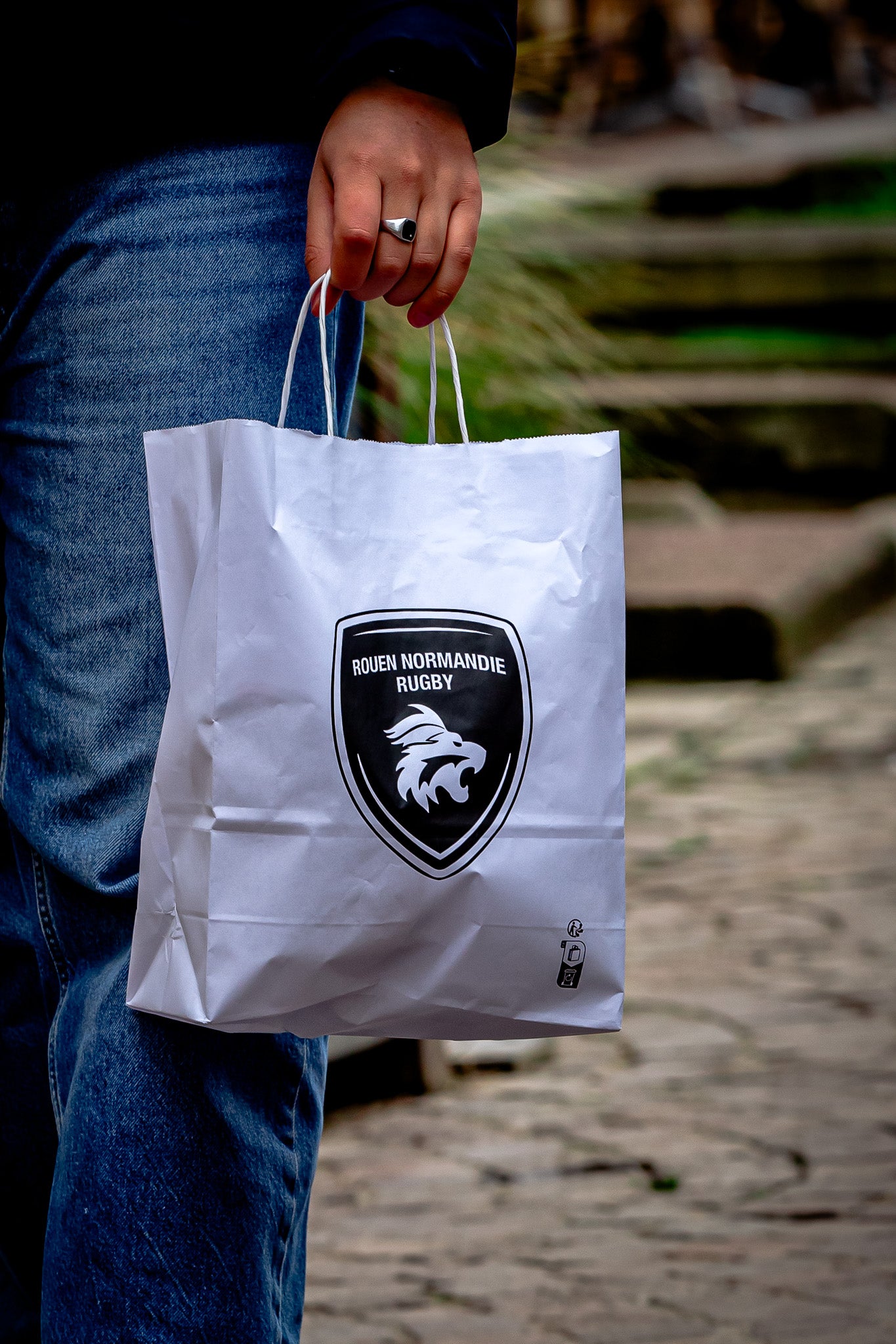 Sac pochette 25 x 11 x 32 cm - Rouen Normandie Rugby