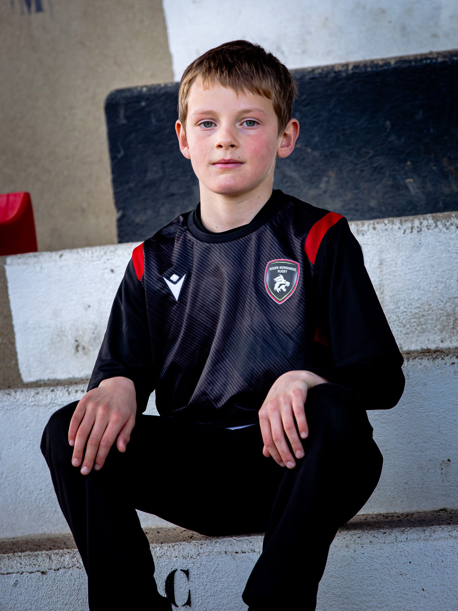 Maillot d'Entraînement Noir Rouen Normandie Rugby – Rodders JR