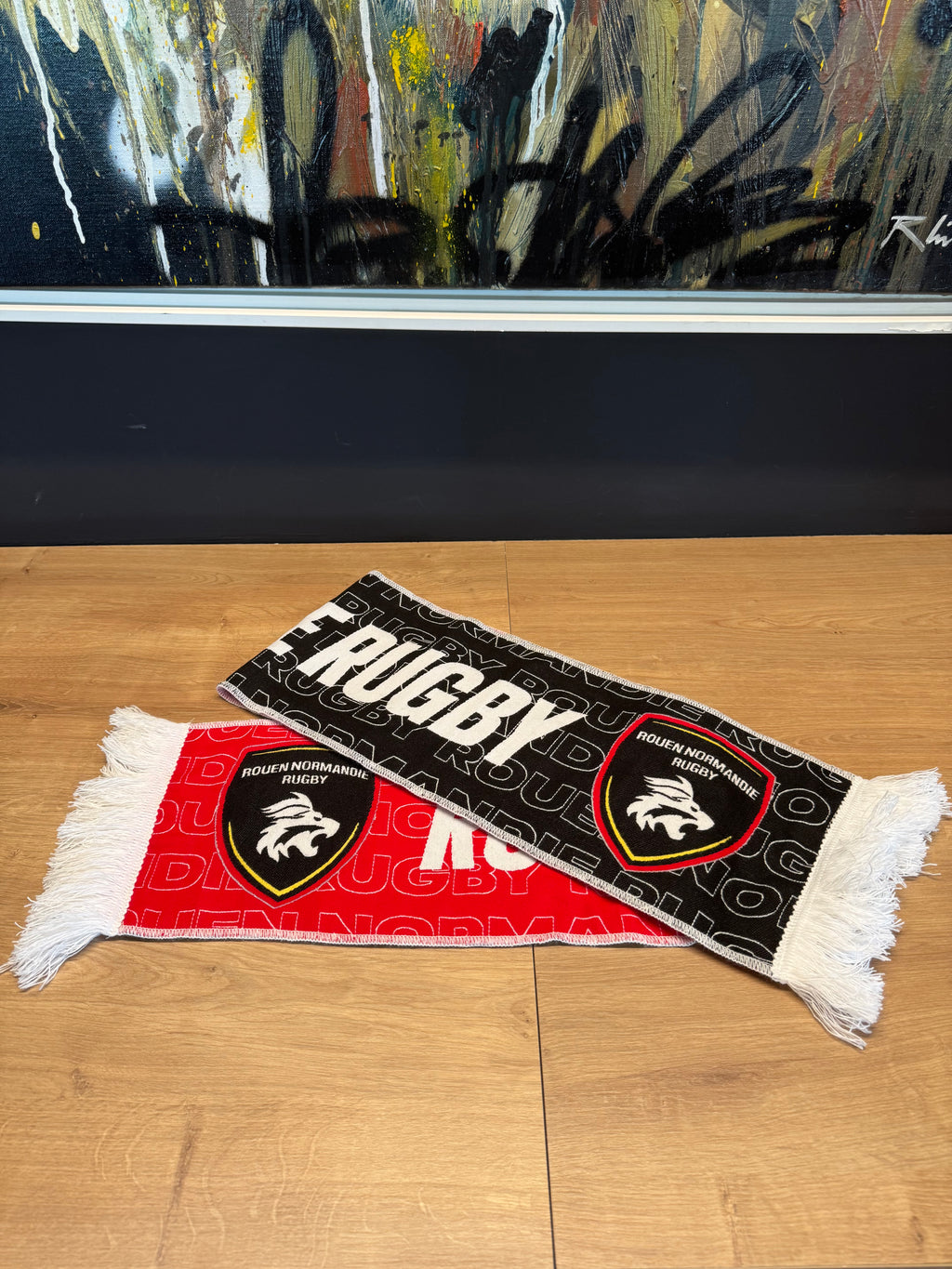 Echarpe Rouge et Noire - Rouen Normandie Rugby